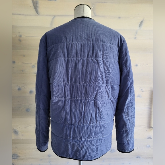 O.N.S. Clothing Crescent Mini Cord Men's Quilted Snap Jacket in Vintage Indigo M - Picture 4 of 12